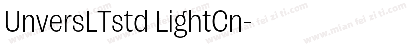 UnversLTstd LightCn字体转换
